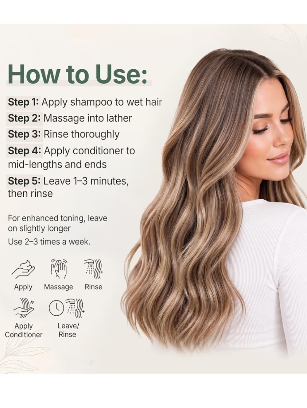 Blue Shampoo & Conditioner Set, Neutralizes Brassy & Orange Tones - Picture 7 of 10